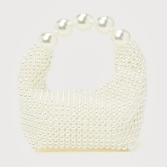 Lulus | Upgraded Glam White Pearl Handbag - Picture 3 of 11